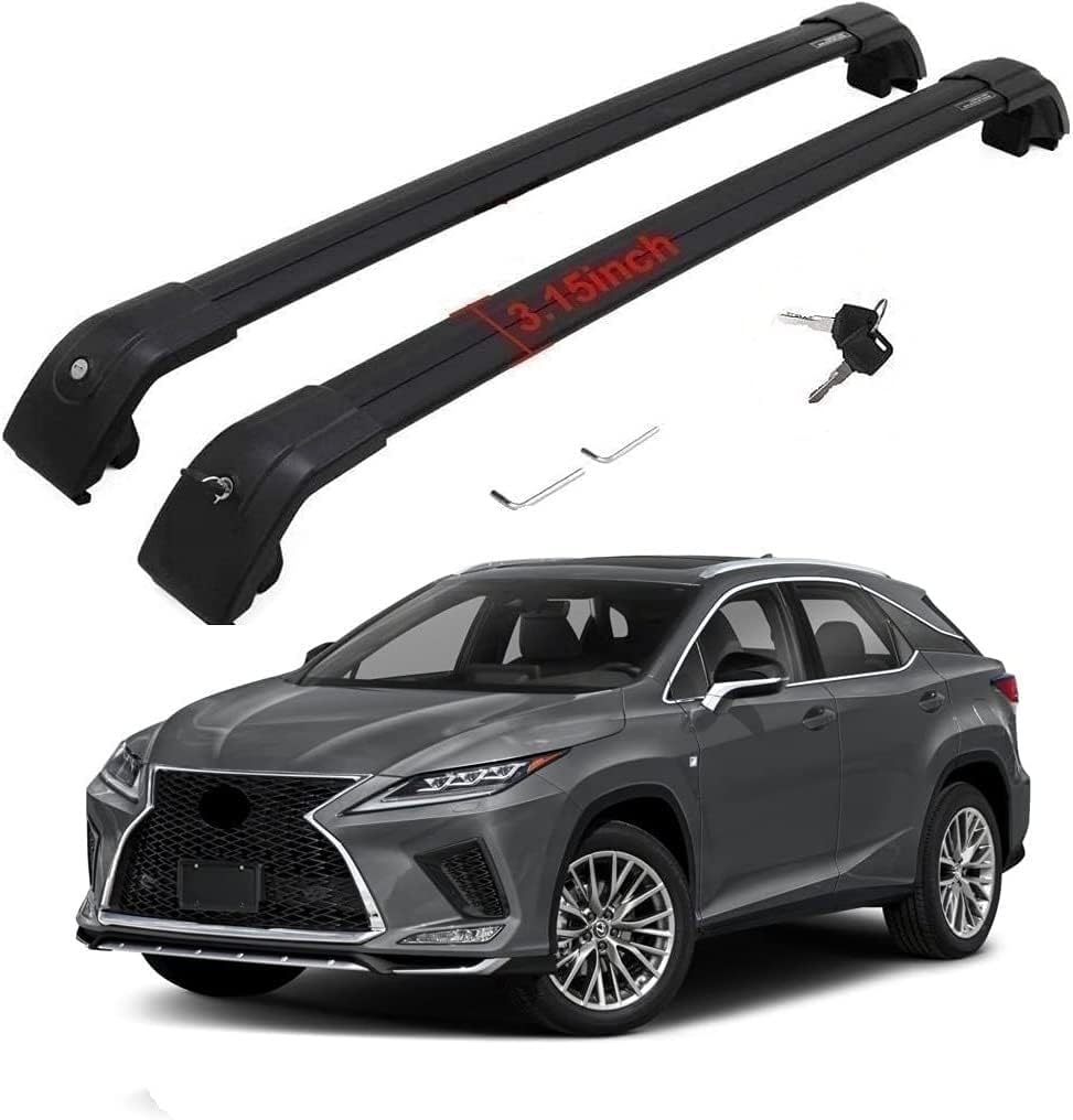 Cargo Racks for 2016-2022 Lexus RX RX350 RX450H RX350L RX450HL Roof Rack Cross Bars Rail Luggage Carrier Lockable Accessories