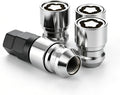 Wheel Lock Lug Nut M14x1.5, Anti Theft Wheel Lock Set fits for Chevy Silverado 1500 Tahoe Suburban Traverse Blazer Express, for GMC Sierra Yukon XL Canyon Acadia, for Cadillac Escalade, Set of 5
