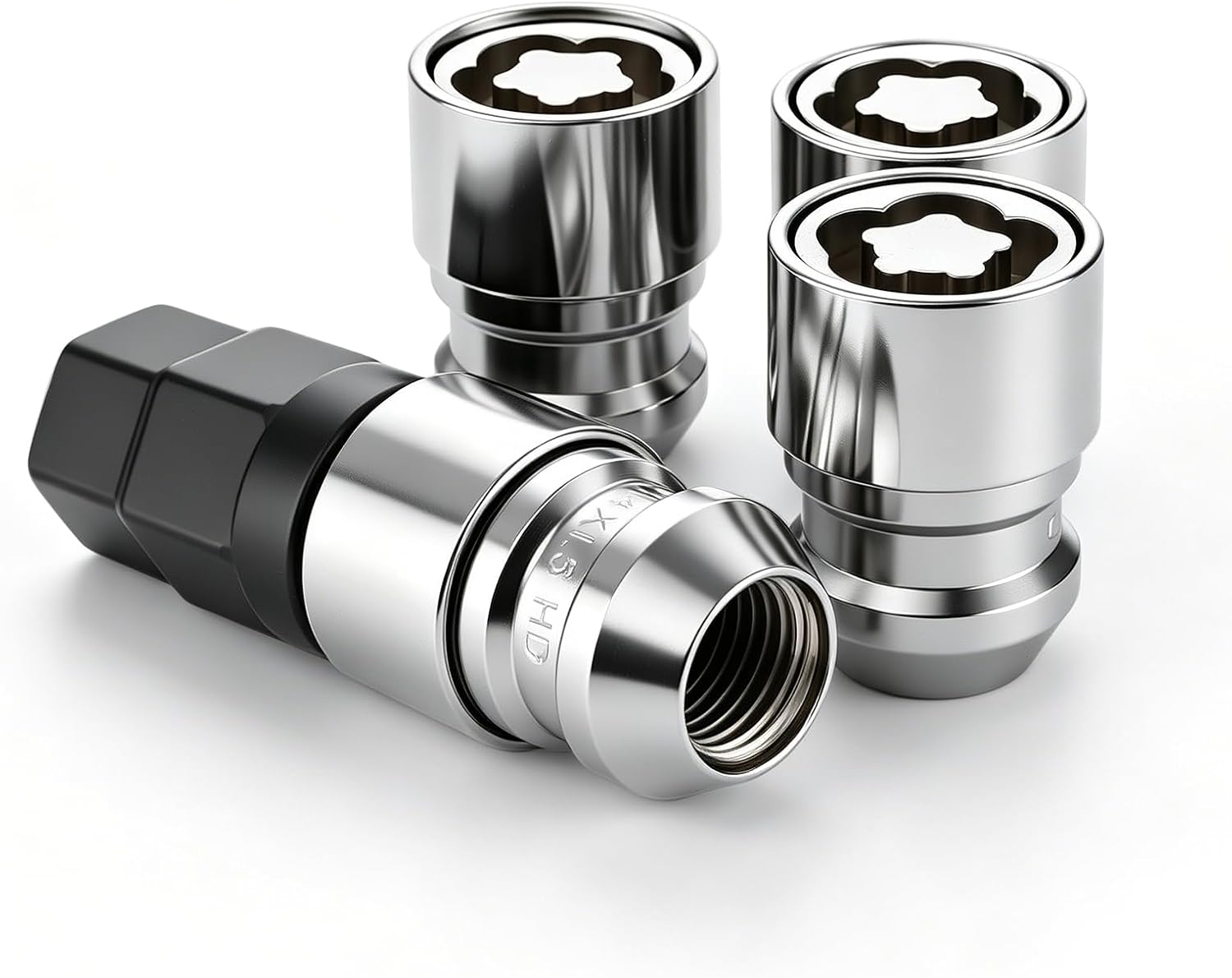 Wheel Lock Lug Nut M14x1.5, Anti Theft Wheel Lock Set fits for Chevy Silverado 1500 Tahoe Suburban Traverse Blazer Express, for GMC Sierra Yukon XL Canyon Acadia, for Cadillac Escalade, Set of 5