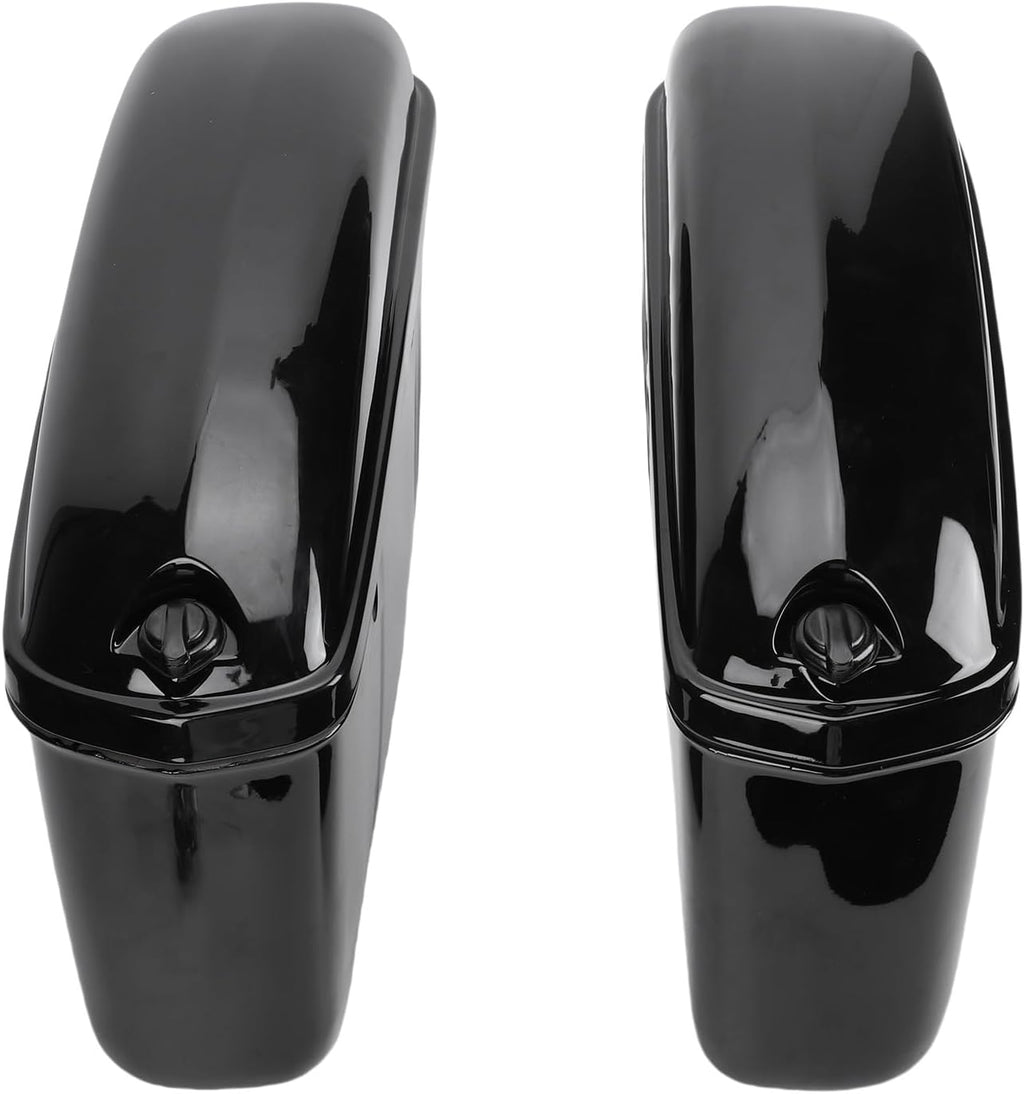 Black Side Box 22L Trunk Storage Box with Lock Stylish Top Opening Lid for Motorcycles High Grade ABS Construction