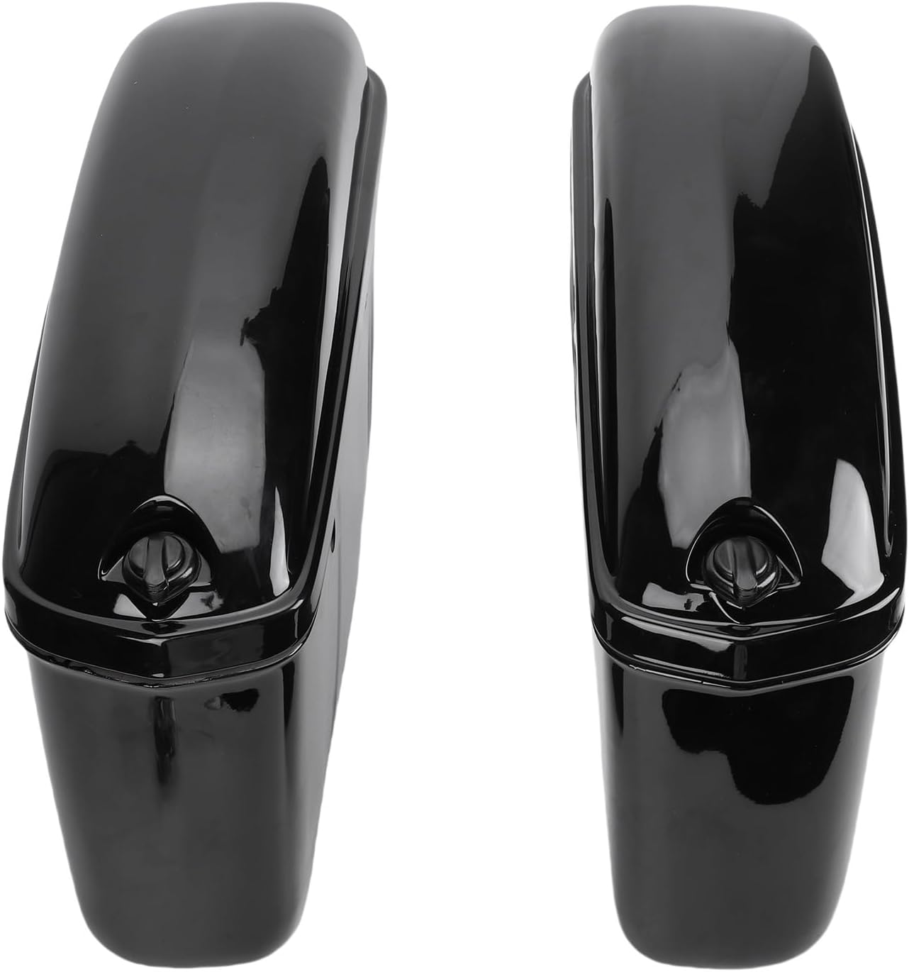 Black Side Box 22L Trunk Storage Box with Lock Stylish Top Opening Lid for Motorcycles High Grade ABS Construction