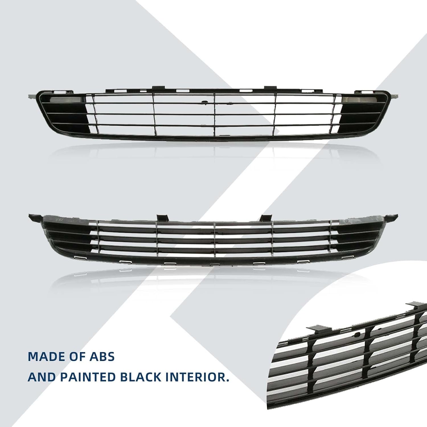 Front Bumper Mesh Air Intake Grille Replacement Shield fits 2009 2010 Toyota Corolla Front Black Air Intake Grill Replacement Kit 5311202120 TO1036111