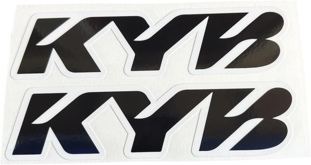 KYB Fork Stickers for emotos Chrome Apollo Silver