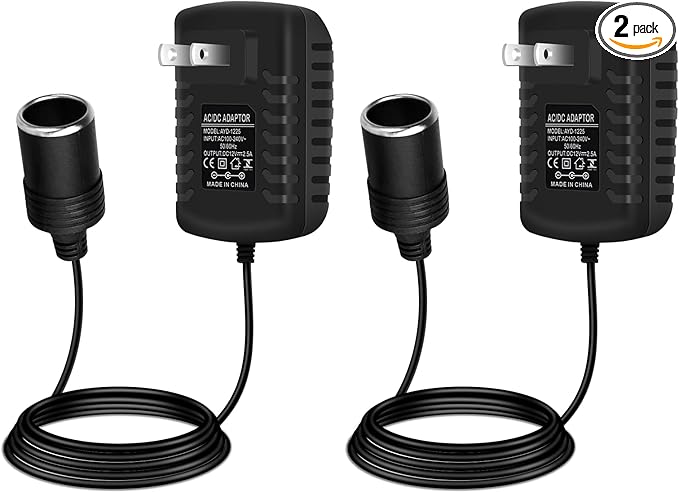 inShareplus 12V 2.5A 30W AC to DC Converter, 12 Volt Car Cigarette Lighter by inShareplus