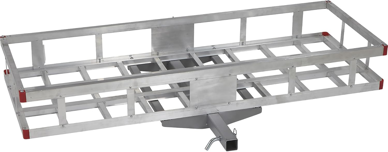 Ultra-Tow Aluminum Hitch Cargo Carrier - 500-Lb. Capacity, Silver, 60in. x 22.5in. x 8in.H