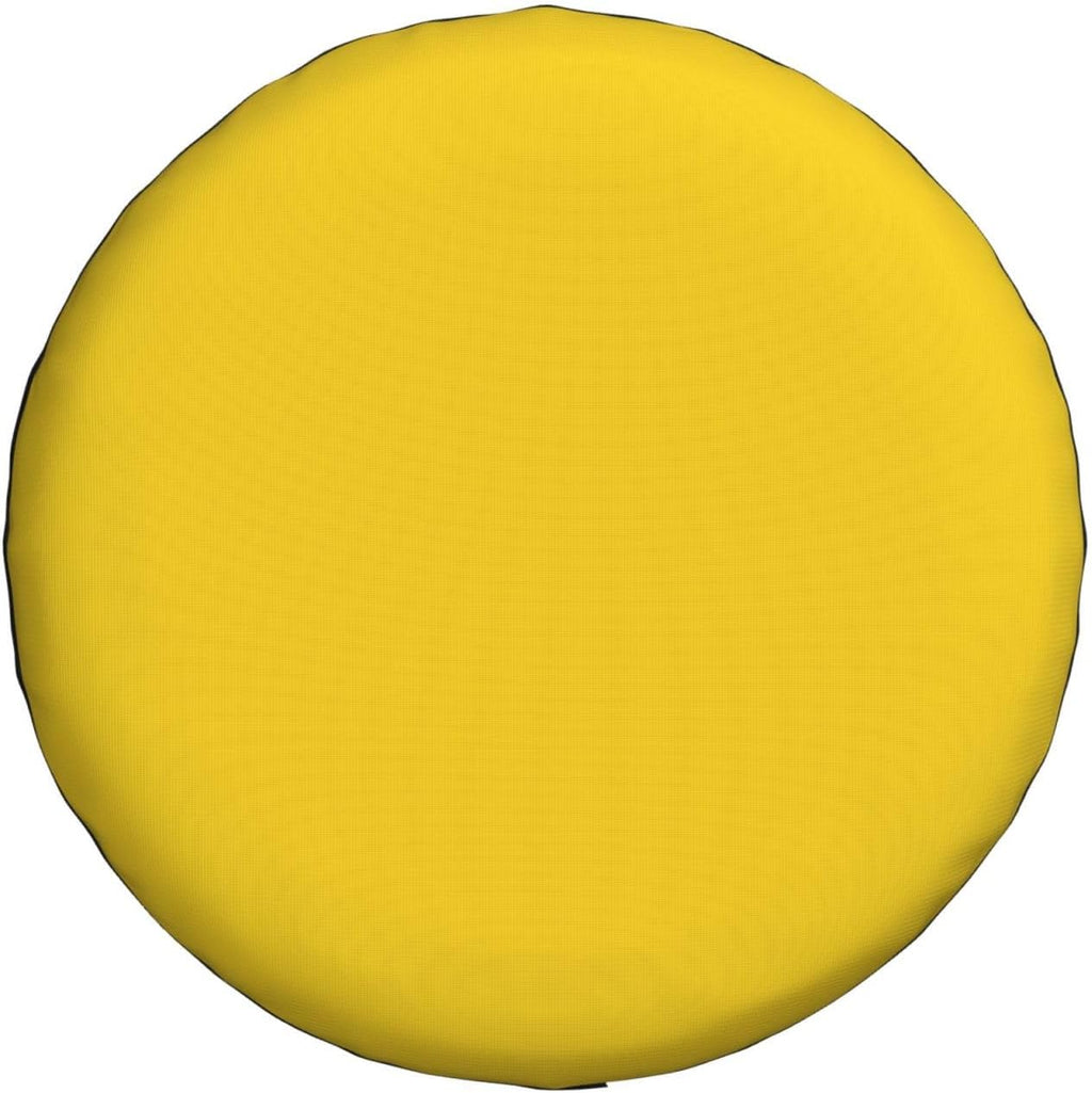 Gold Yellow Print Universal Spare Tire Cover for RV, Jeep | Wheel Protector Fits Rv, Trailer, Jeep, Shield Tires From Sun, Dirt And Rain For Outdoor Storage