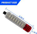 Car LED Interior Door Light, Ultra Bright Vehicle Side Door Panel Courtesy and Warning Lamp Assmebly, Auto Welcome Lighting Replacement for C/K 1500 2500 3500, Yukon（White+Red）
