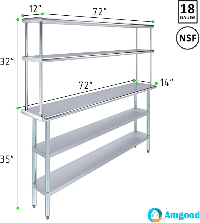 Amgood Stainless Steel Work Table - Image 3