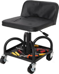 Garage Stool, 19”-25” Adjustable Rolling Mechanic Stool