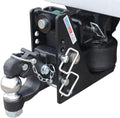 Shocker Max Black Air Channel Pintle & Ball Hitch - Fits 2-1/2"Hitch Has 2-5/16"Ball 14,000 lbs