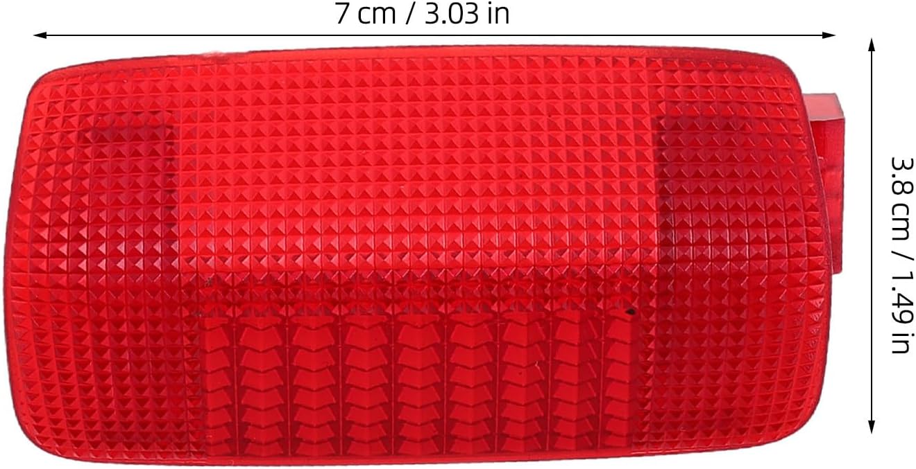 Red Plastic Car Door Light Cover with Aesthetic Design and Sturdy Installation for Mid-size Suv Vehicle Side Door Lamp for Enhanced Safety and Style