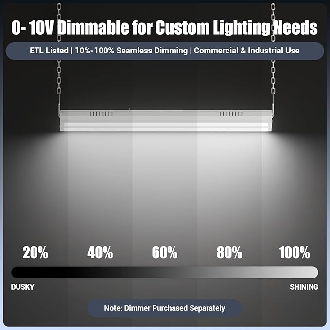 150W 2 Pack 2FT LED Linear High Bay Shop Light Fixture, Indoor Area Workshop - Image 3