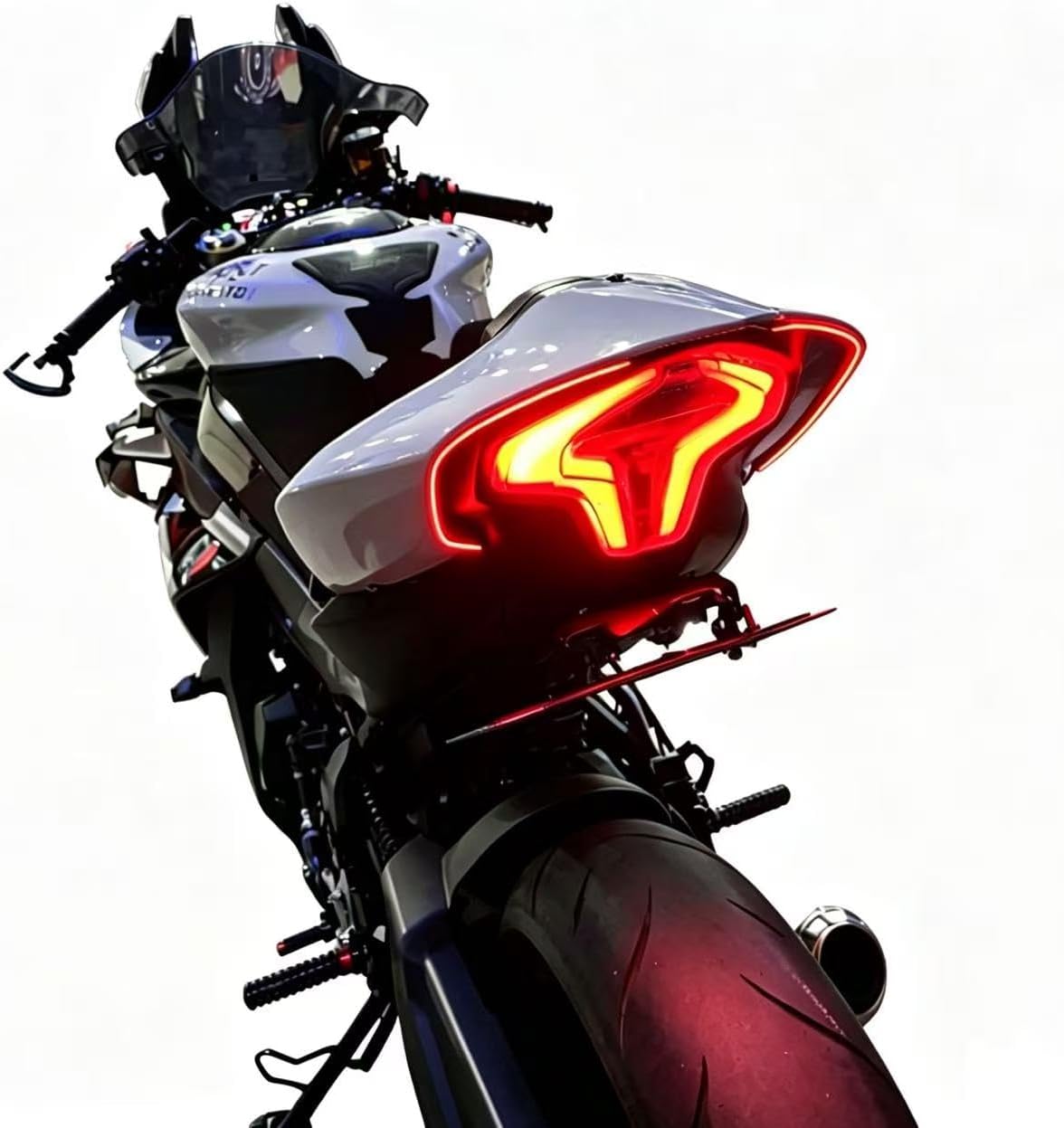 Passenger Seat Cowl LED Light Strips Fairing Light Compatible with CFMOTO 450SS/450NK 2023 2024 2025 2026,210+ Models,Mobile Phone APP Control,CFMOTO 450SS Accessories,CFMOTO 450NK Accessories