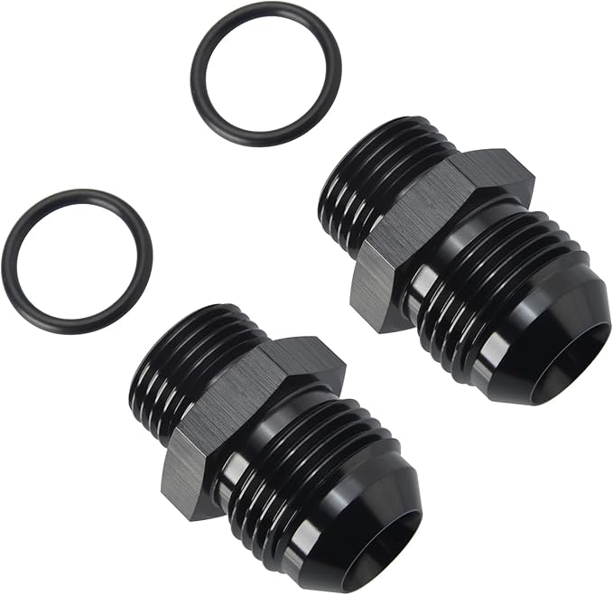 10AN Male Flare to 6AN ORB O-ring Boss Fuel Pump Rail Adapter Fitting Aluminum - Image 3