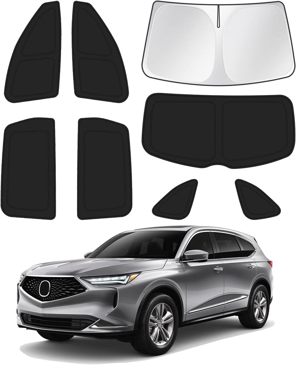 Sunshade for 2021-2025 2026 Acura MDX Accessories Windshield Sun Shade Side
