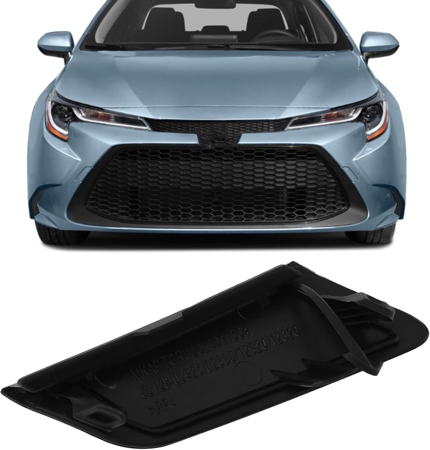 Front Bumper Tow Hook Cover 5212812320 Compatible with Corolla LE XLE 2020-2021