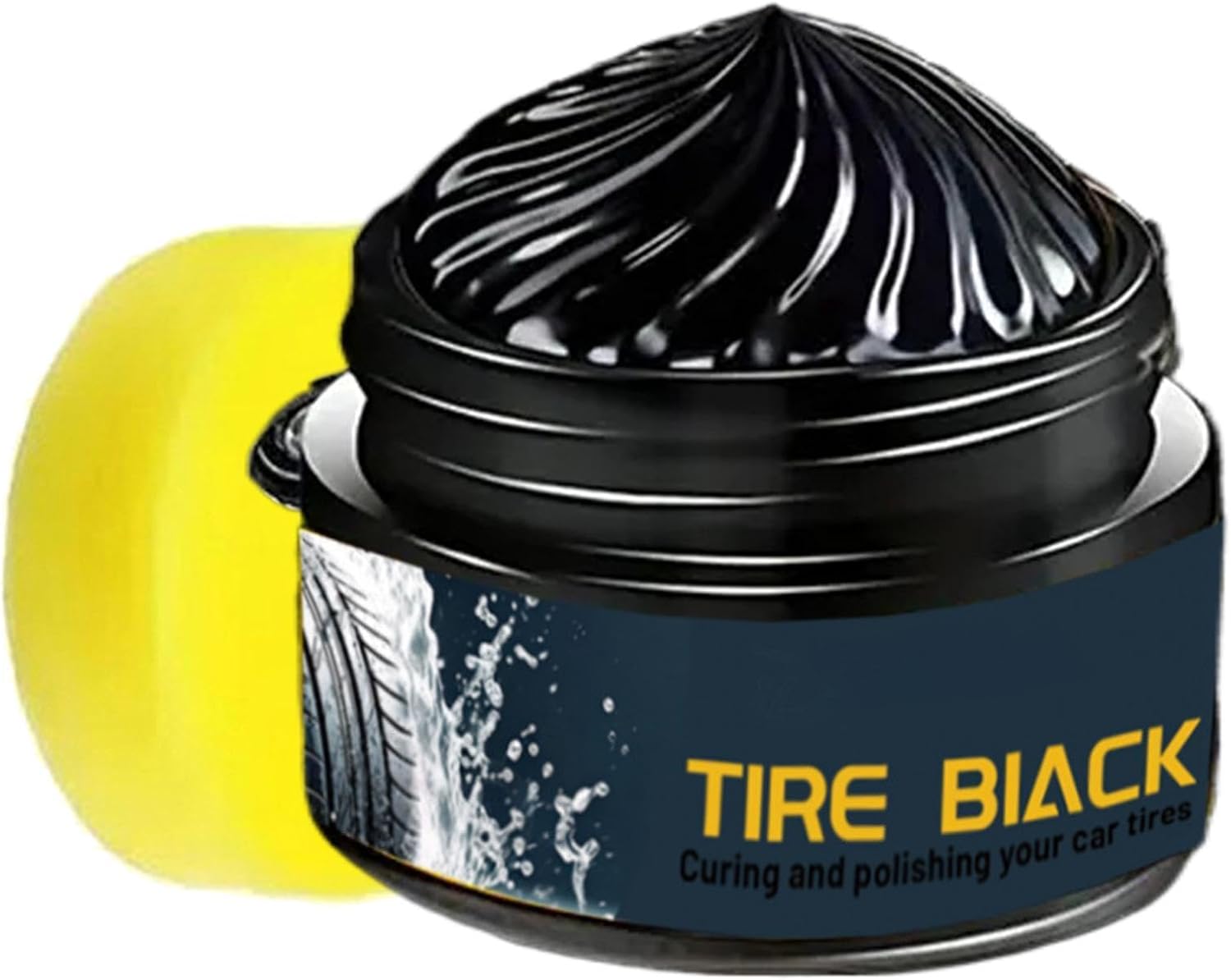 Tyre Dressing Paste, Car Tire Polishing Wax, 50g Long-Lasting Tire Coating Paste With Rust Protection, Automotive Tires Shine Wax, Safe Driving Stain Remover For Sedans, Caravans, SUV, RV