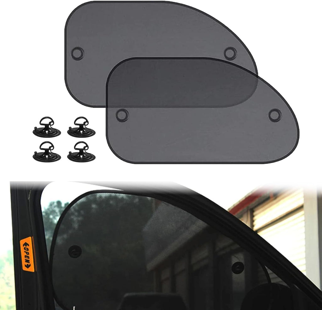 2 Pack Car Sun Shade, Universal UV Protection Sunshade for Side Windows for Side Window Sun Glare and UV Protection for Kids/Adults/Pets, Cars Suction Cup Sunshade, 25" x 14" Fits 98% Cars