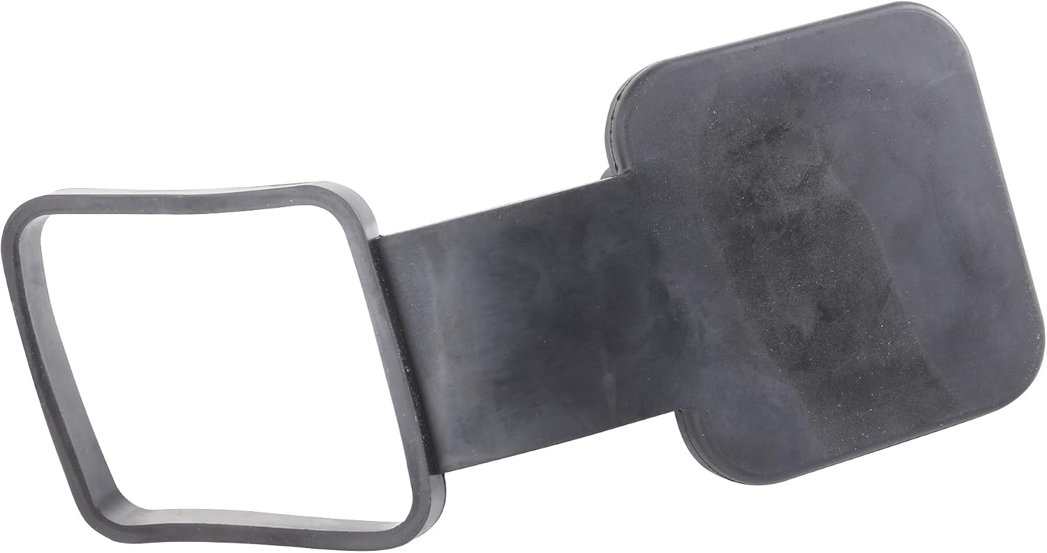 CAREONLINE New 1Pcs Universal Car Trailer Hitch Cover-Plug Cap Rubber Tow Hook Cover Square Mouth Protection Cover Fits for Most SUV Truck Car（OL-NR086260703）