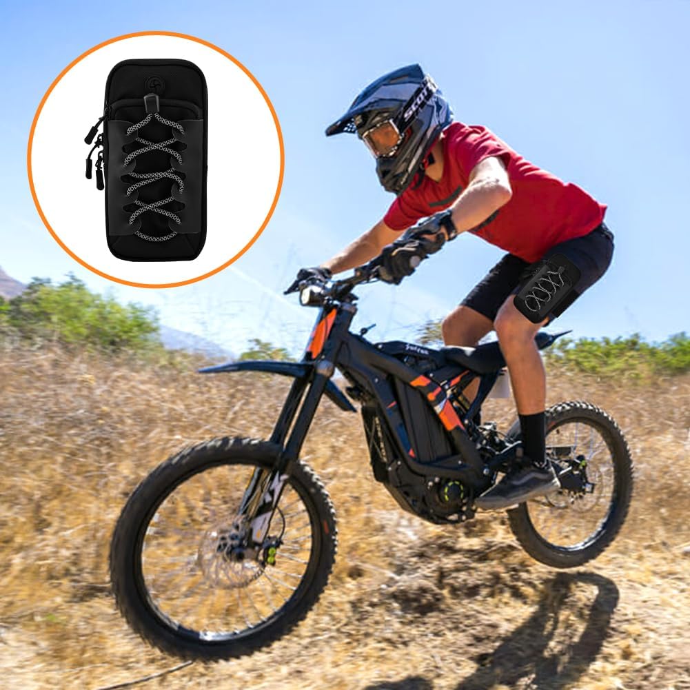 Electric Dirt Bike Bag Fits for Surron Light Bee/Talaria/X160/X260/E Ride Pro/Surron Ultra Bee/Rawrr Mantis/Tuttio Soleil 01, for Phone ID Card Drinks Key Daily Storage(COLOR:Black)