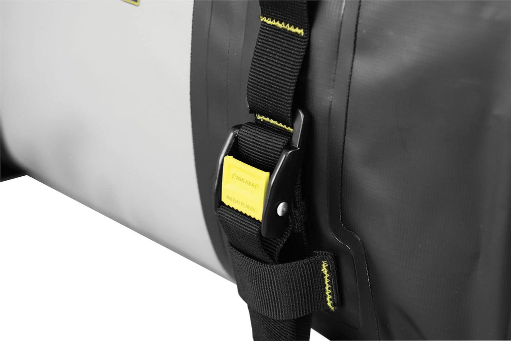 Nelson-Rigg Hurricane Waterproof Dry Roll Bag 10L, Roll Top, includes straps to attach to vehicle, air purge valve Black/Gray