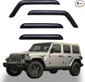 Window Visors Rain Guards fits 2018-2025 Wrangler JL Unlimited 4-Door, by Unknown