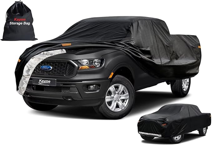 Kayme Truck Cover Custom Fit Ford Ranger Super Cab/Crew Cab Short Bed. Full by kayme