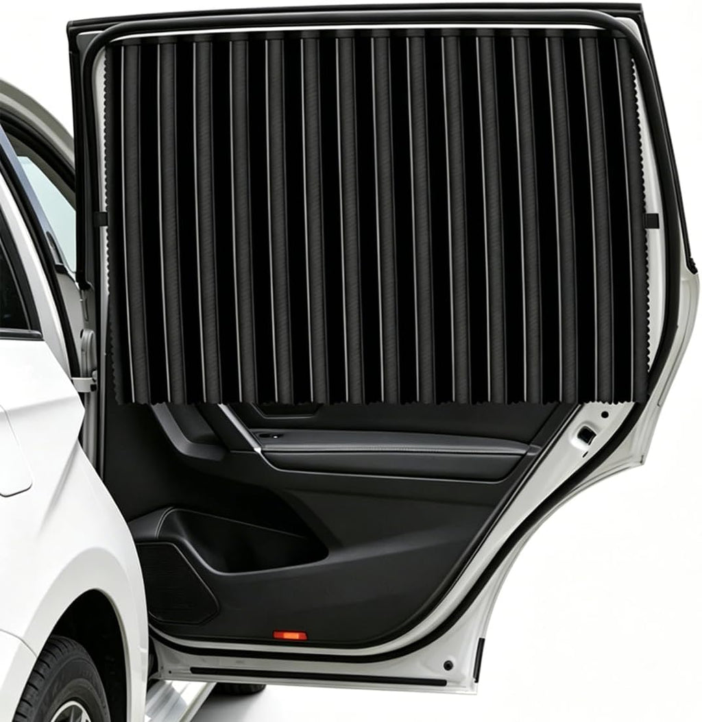 Magnetic Car Side Window Sun Shades for Breastfeeding, Taking a nap, Camping (Back Seat 2pcs)