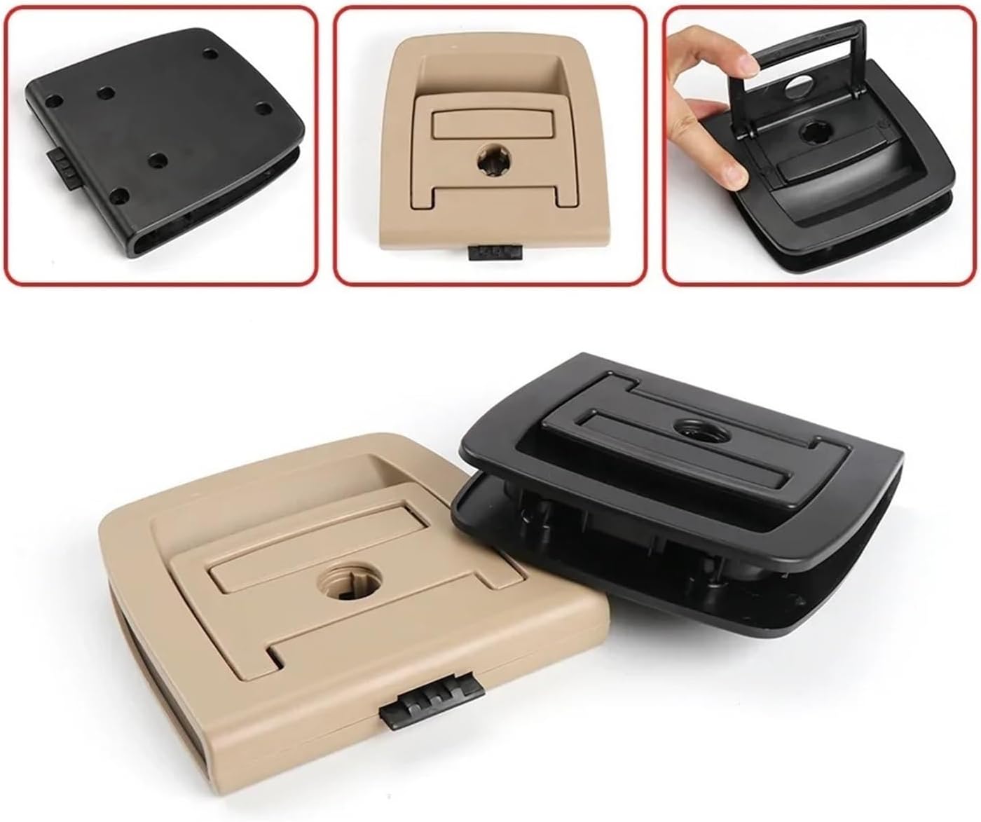 Rear Trunk Mat Handle Boot Floor Carpet Fit For BMW X5 X6 5GT E70 E71 E72 F15 F16 F07 Replacement Car Accessories 51479120283 51479120284 51476958161 51476958163(Black,No Hole)
