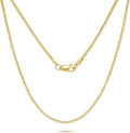 14k gold necklaces for women men 0.8/1.1/1.3mm box, main product view