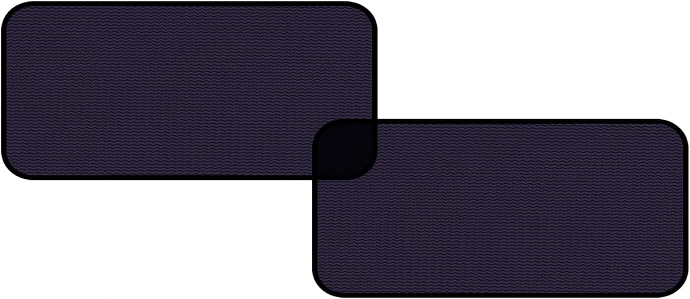 Static Cling Car Window Shade 15.7 × 7 in, 2PCS Sun Glare Blocker | Glare Reduction, Clear Visibility, Stays Firmly in Place, Adjustable Placement, Ideal for Daily Driving