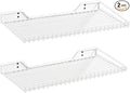 Wallmaster Heavy Duty Garage Wall Shelving 2 Pack 23.6"x11.8" Metal Wire by Wallmaster