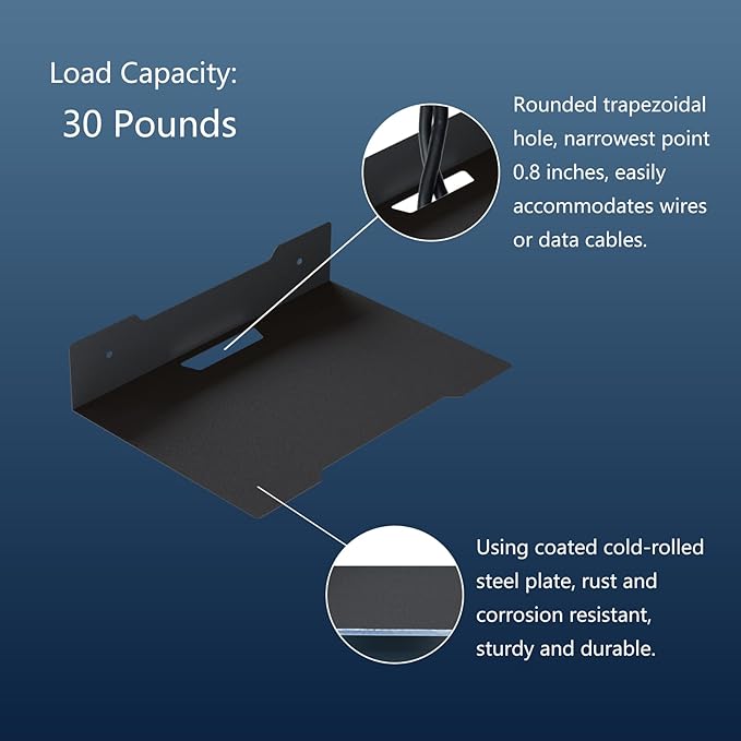 Floating Metal Wall Mount Shelf, Shelf - Image 4