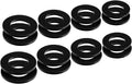 AUTMATCH Pack of 16 D Ring Shackle Washers Rubber Spacers Fits 3/4 Shackle Protect Your Bumper and Prevents Rattling Black