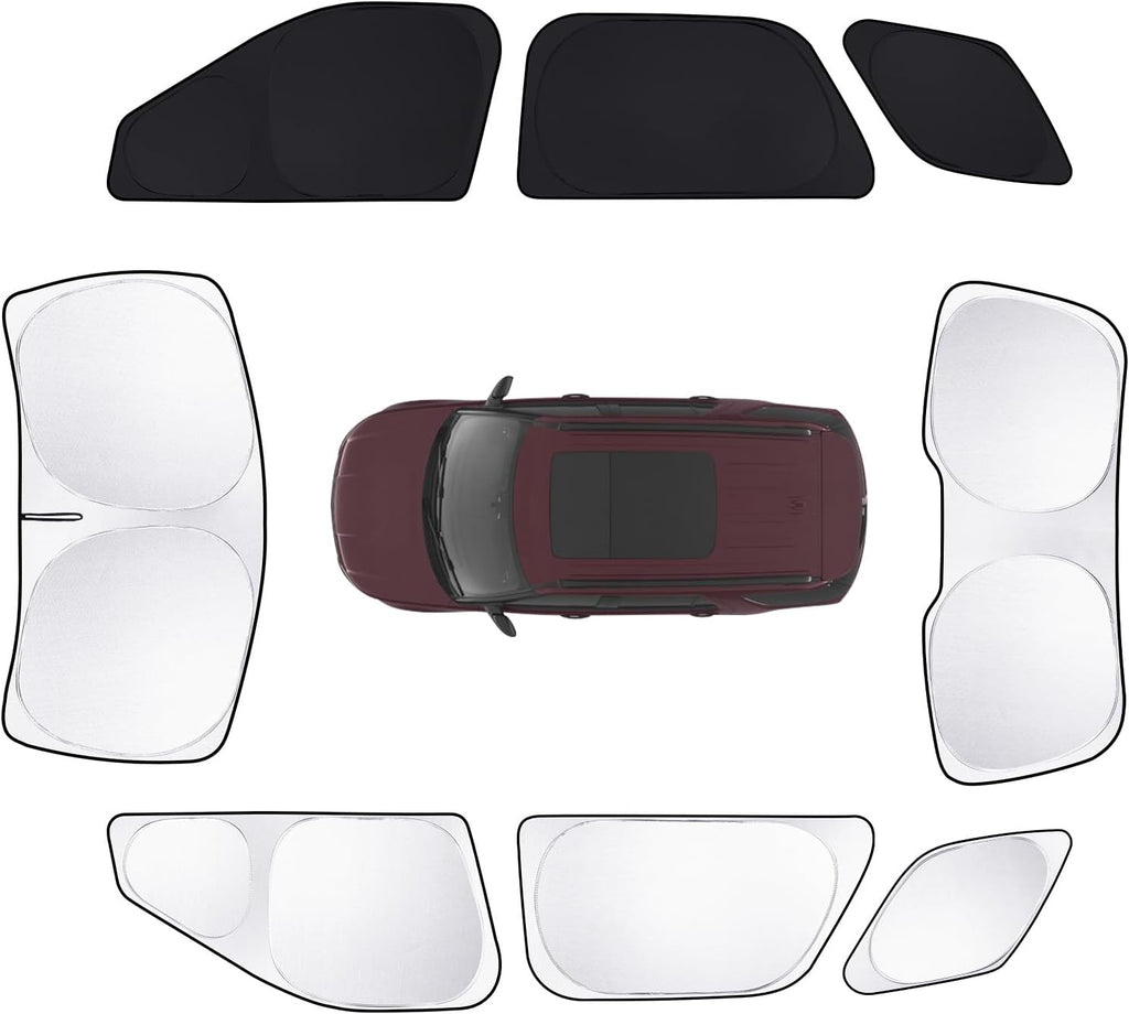 8pcs Car Window Shades for Ford Explorer SUV 2011-2019 Accessories, Windshield