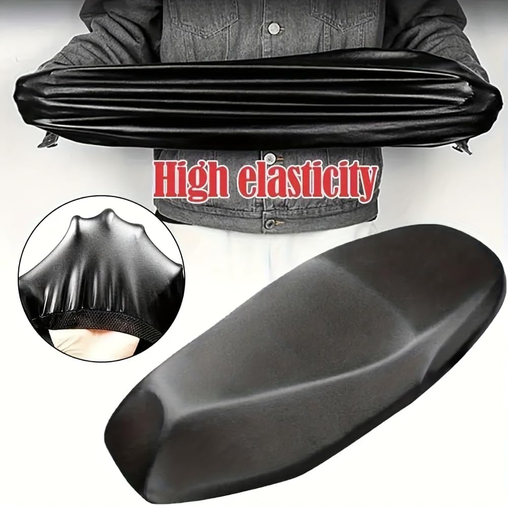Motorcycle Seat Cover, Universal Seat Cover Soft Anti-Slip Cushion Seat Elastic Seat Cover Waterproof Heat-Insulating Sun-Proof Seat Pad for Dirt Bike Motorcycle Scooter Motorbike