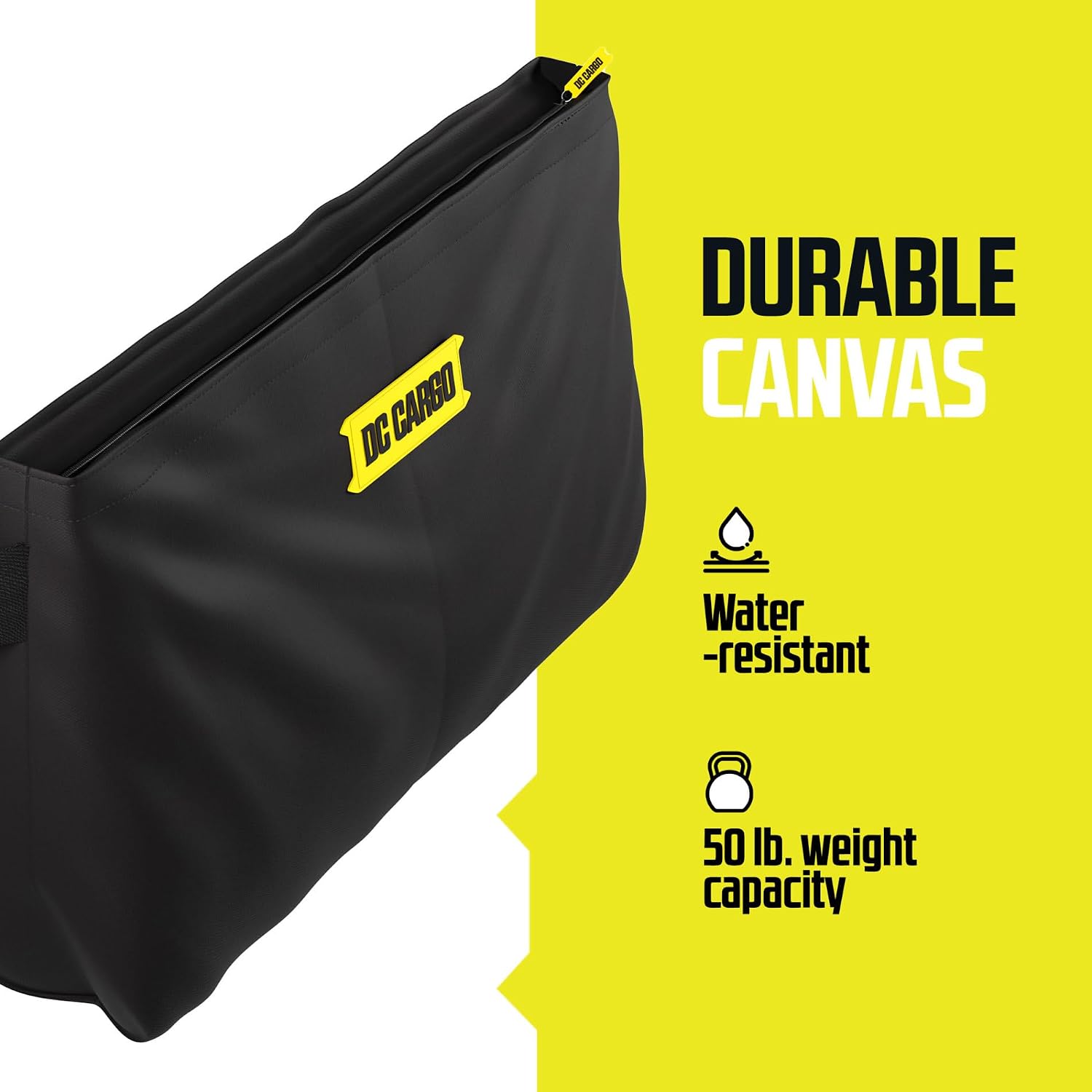 DC Cargo Mall E-Track Storage Bag for Trailers - Heavy-Duty 14 in x 24 in Canvas Zippered E-Track Bag - Weight Capacity 50 lb. - E-Track Accessories