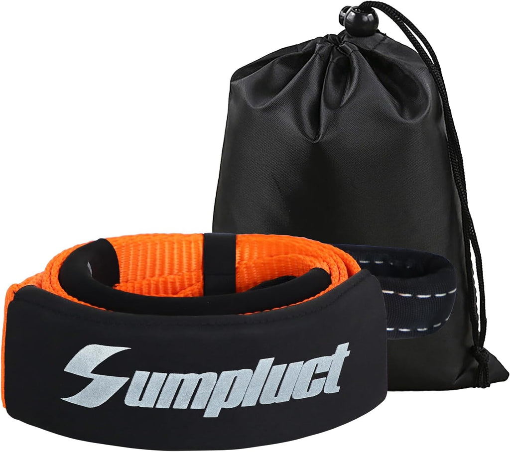 3 inch, 8 Foot Tree Saver, Winch Strap, Exceed Tow Straps 31518 Pound Capacity Recovery Rope,Heavy Duty Towing Ropes with Triple Reinforced Loops Emmergency Off Road 3" x 8ft