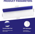 Professional Automotive Wiper Blade Squeegee, 12 inch 3-Layer Silicone Water Blade, Super Flexible T-Bar Squeegee Wiper, Car Handheld Quick Drying Squeegee for Glass or Home Windows