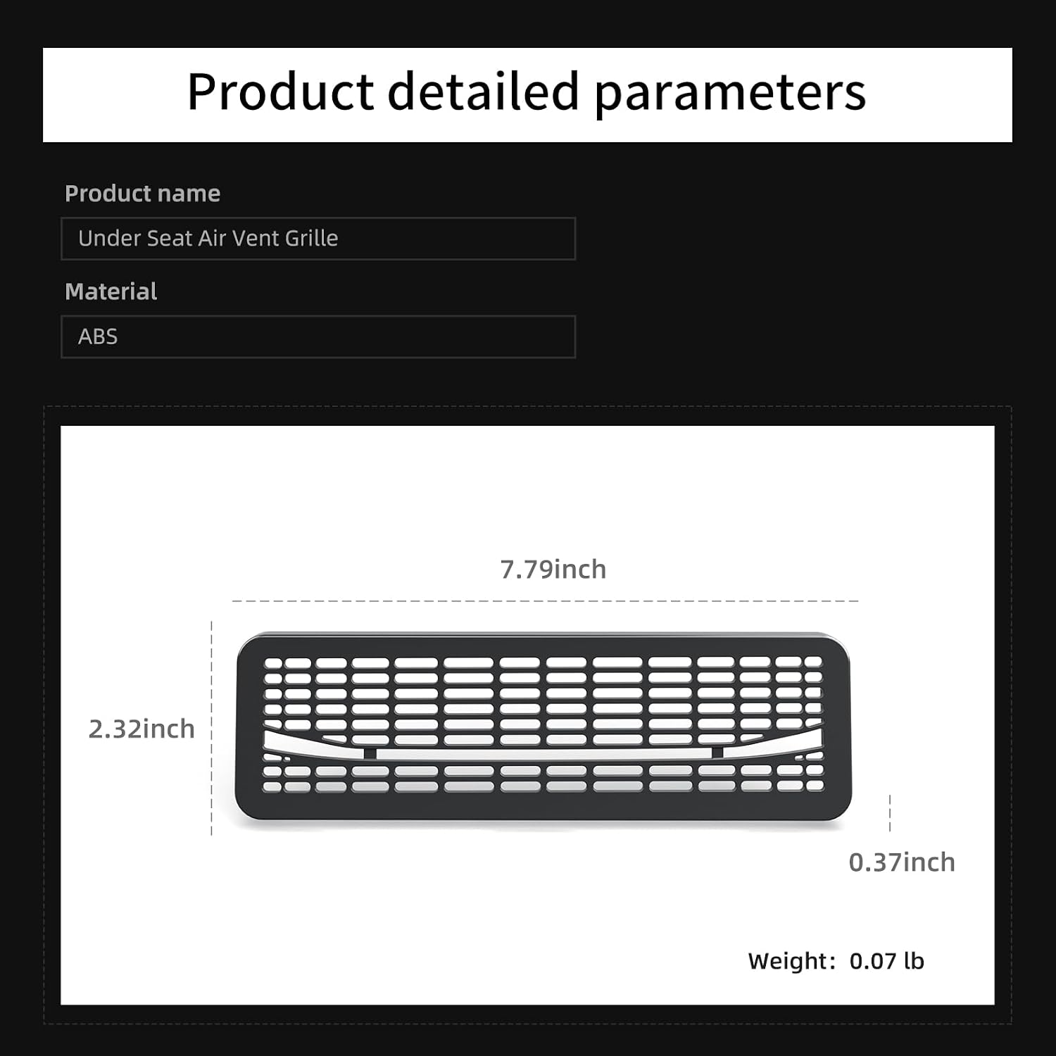 LUCKEASY 2PCS Floor Air Flow Vent Grille Protection for Tesla Model Y Juniper Standard/Premium/Performance 2025 2026 Air Vent Cover Rear Under Seat Condition Outlet Grille Protector Accessories