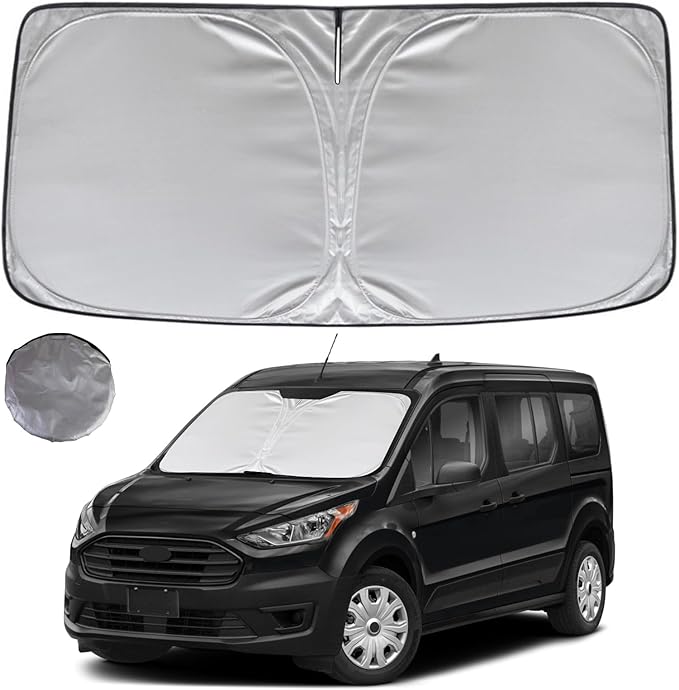 KAYZT Windshield Sun Shade for 2015-2025 2026 Ford Transit Wagon XL, Wagon XLT by KAYZT