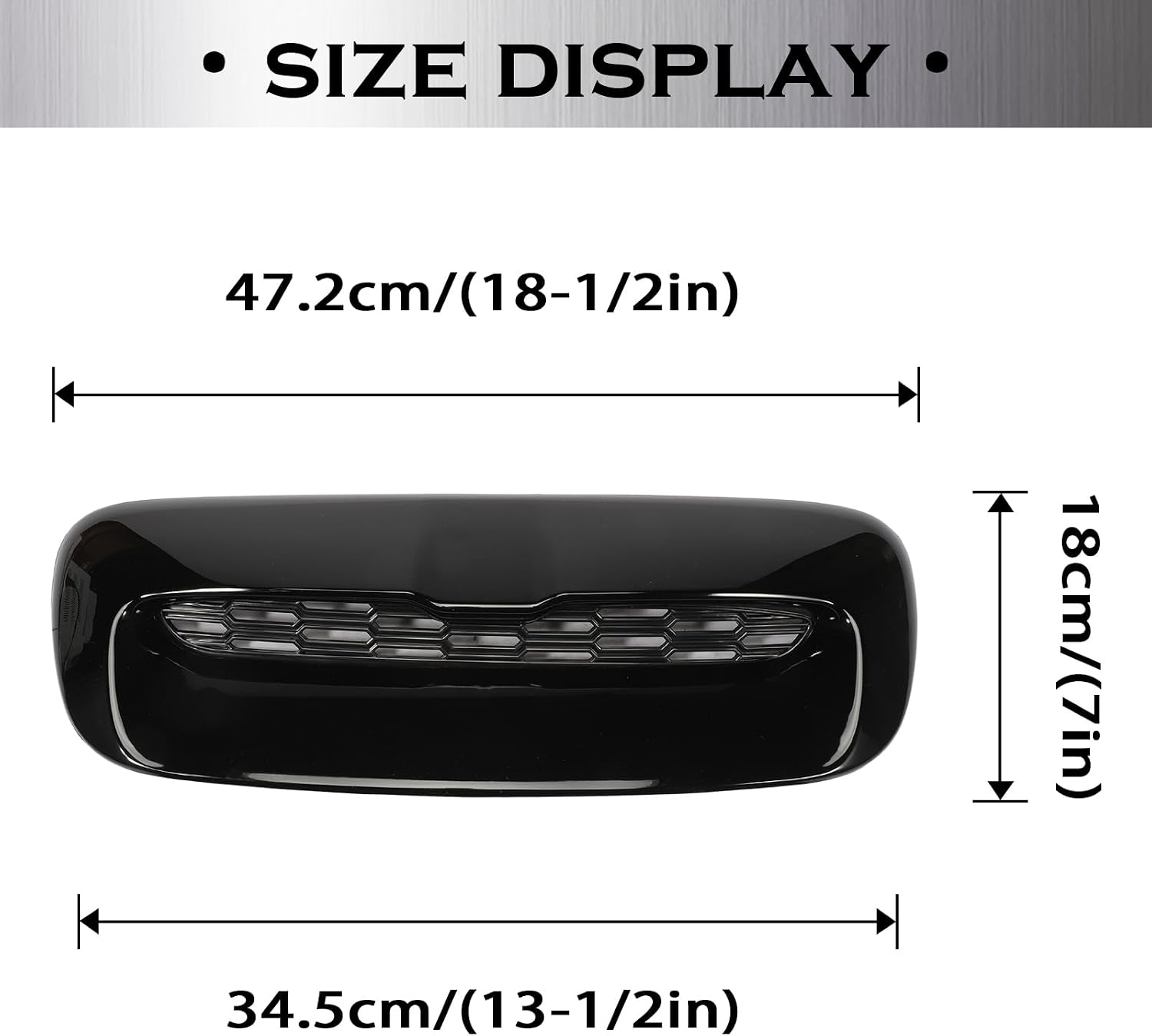 51132756095 Hood Scoop Fit for 2007-2013 Mini Cooper S R55 R56 R57 R58 R59 Hood Bonnet Vent Scoop Cover
