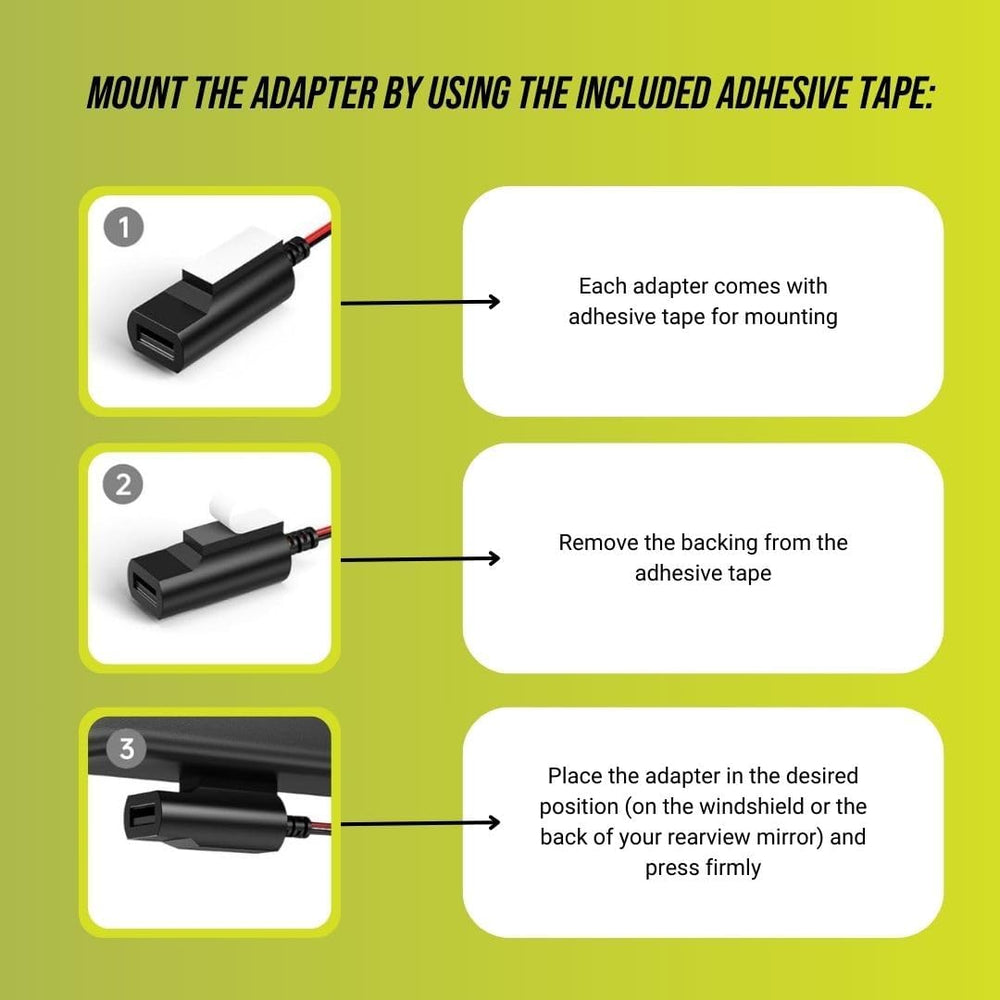 Dongar Dashcam Power Adapter (5-pin Type F) for Select Ford Vehicles. Compati...