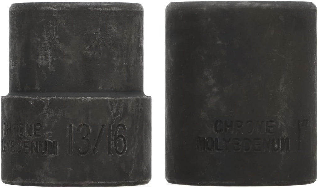 2PCS Emergency Wheel Lug Nut Removal Set, 19‑26mm Lug Nut Extractor with 1/2in Square Drive for Hand and Air Tools, Universal Locking Wheel Nut Remover for Cars Trucks
