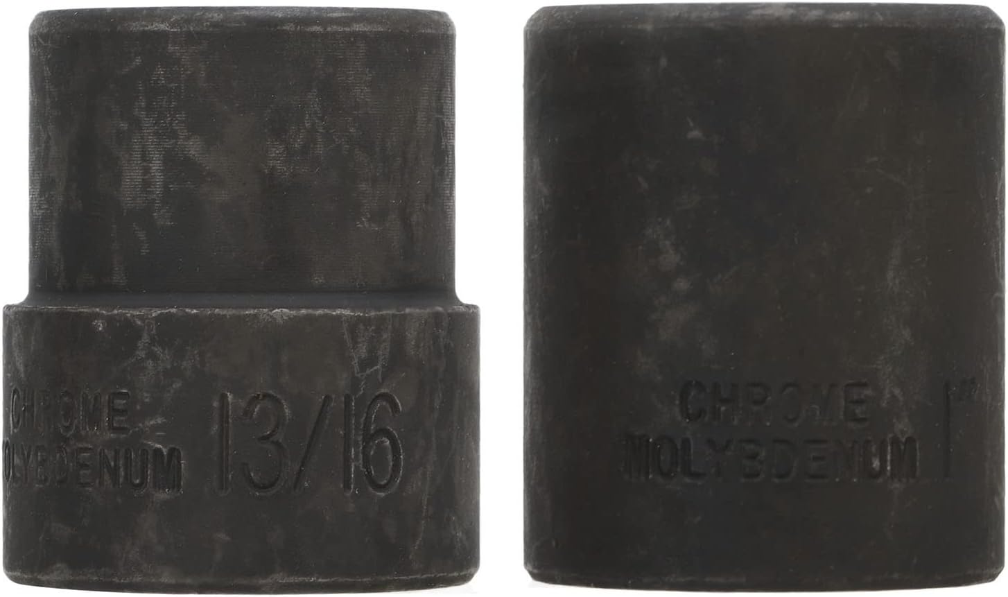 2PCS Emergency Wheel Lug Nut Removal Set, 19‑26mm Lug Nut Extractor with 1/2in Square Drive for Hand and Air Tools, Universal Locking Wheel Nut Remover for Cars Trucks