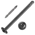 Wensilon #10×2” for Sheet Metal Self-Tapping Screws 410 Black Stainless Steel by Wensilon