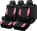 car pass pink leather seat covers,girly quilting pretty, main product view
