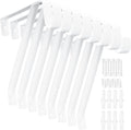 gisafai 8 pack heavy duty closet rod brackets, main product view