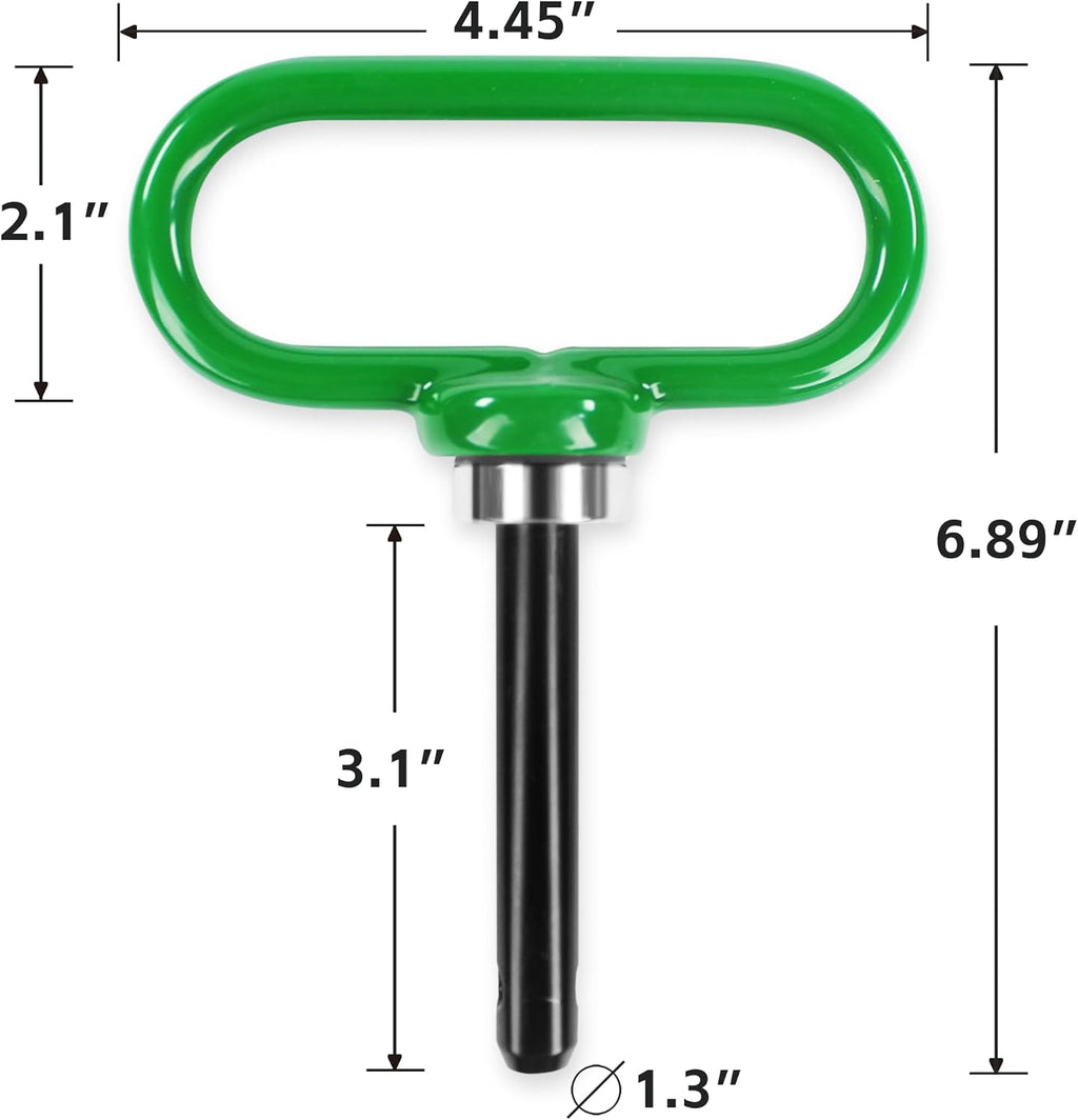 MaxxHaul 50877 Magnetic Hitch Pin 1/2" Lawn Mower Trailer Hitch Pin, Magnet Trailer Gate Pin for Simple One Handed Hook On & Off - Securely Hitch Lawn & Tow Behind Attachment