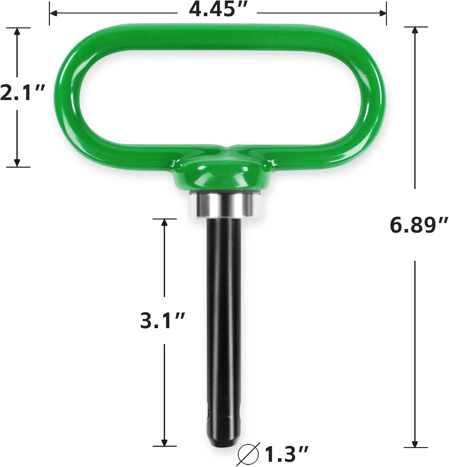 MaxxHaul 50877 Magnetic Hitch Pin 1/2" Lawn Mower Trailer Hitch Pin, Magnet Trailer Gate Pin for Simple One Handed Hook On & Off - Securely Hitch Lawn & Tow Behind Attachment